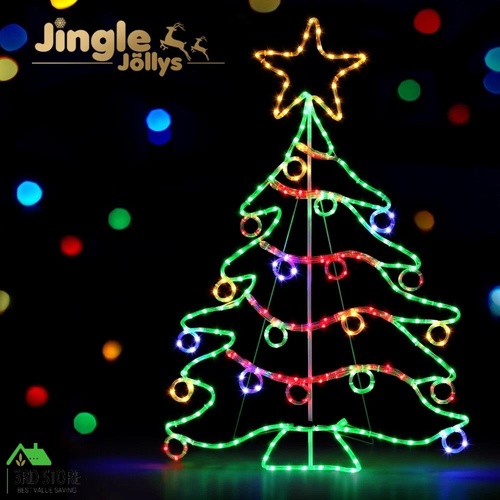 Jingle Jollys Christmas Lights 118cm Motif 288 LED Rope Light Outdoor Decoration