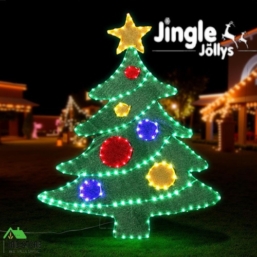 Jingle Jollys Christmas Lights 150cm Motif 220 LED Rope Light Outdoor Decoration