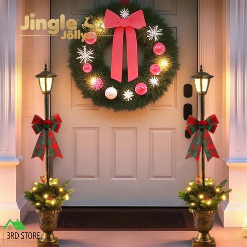 Jingle Jollys Christmas Lights 125cm Lamp Post 50 LED Fairy Light Decorations