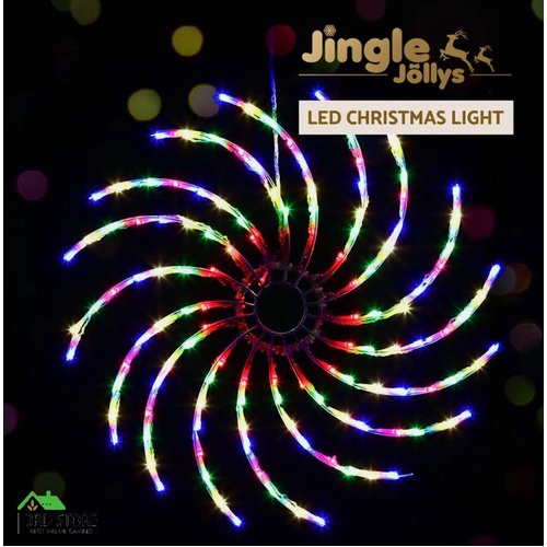 Jingle Jollys Christmas Motif Lights LED Spinner Light Waterproof Colourful