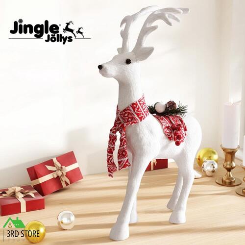Jingle Jollys Christmas Reindeer 60cm Glitter Deer Ornaments Party Decorations