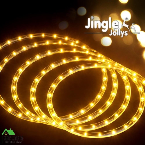 Jingle Jollys 20M Christmas Lights String Rope Light Decorations 600 LED Warm