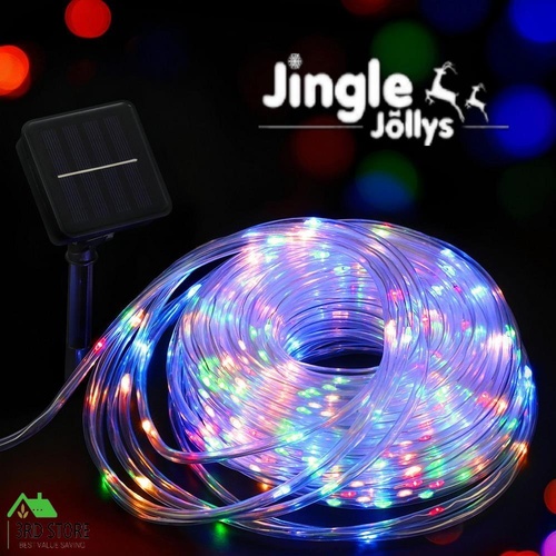 Jingle Jollys 30M Christmas Lights String Rope Light Decoration 300 LED Colorful