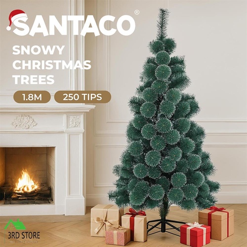 Santaco 1.8m Snow Flocked Christmas Tree Artificial Holiday Xmas Decor