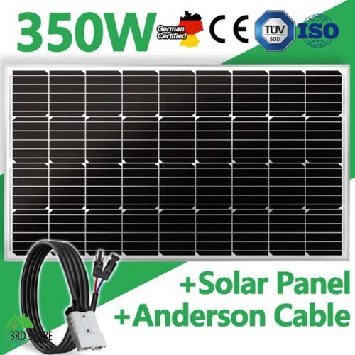 350W Solar Panel 12V 350 Watt Mono Caravan Camping Home Battery Power Charging